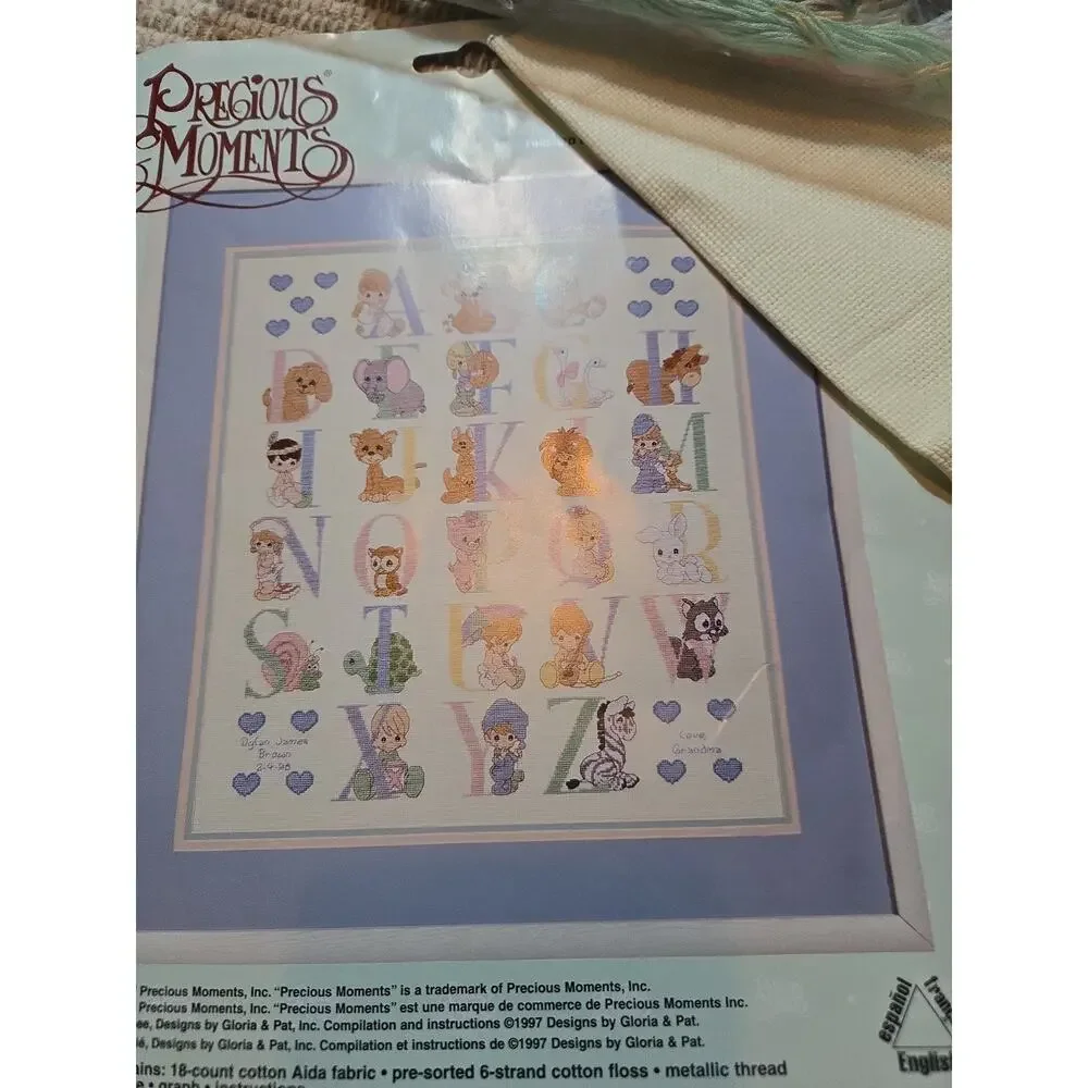 Janlynn Cross Stitch Kit Precious Moments ABC Baby Sampler 15